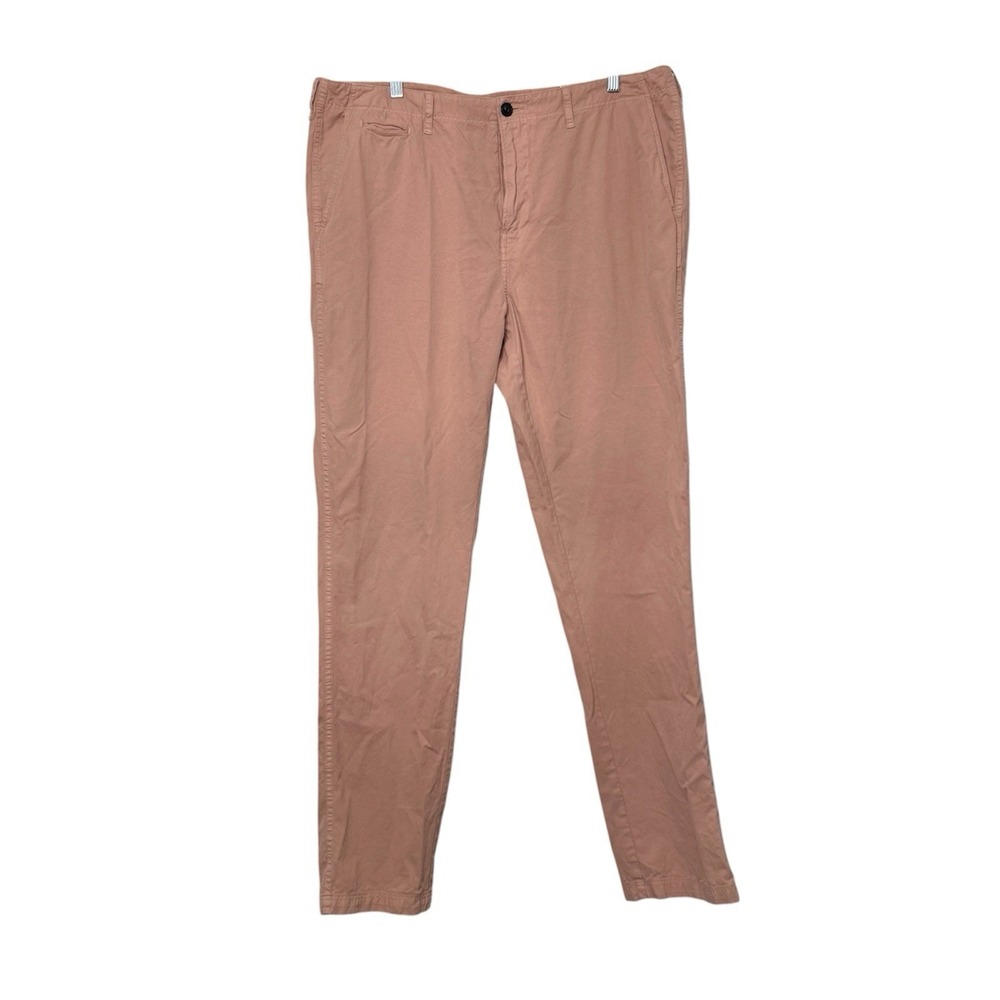 Billy Reid Chino Pants 100% Pima Cotton Peach Coastal Preppy Pastel 38x34